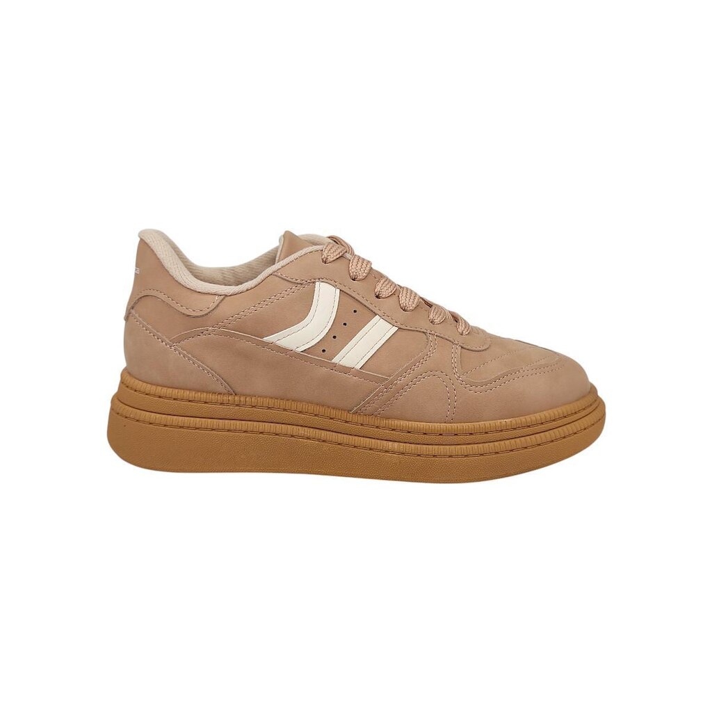 Tênis Feminino Plataforma Nobuck Confortável Moleca 5816101