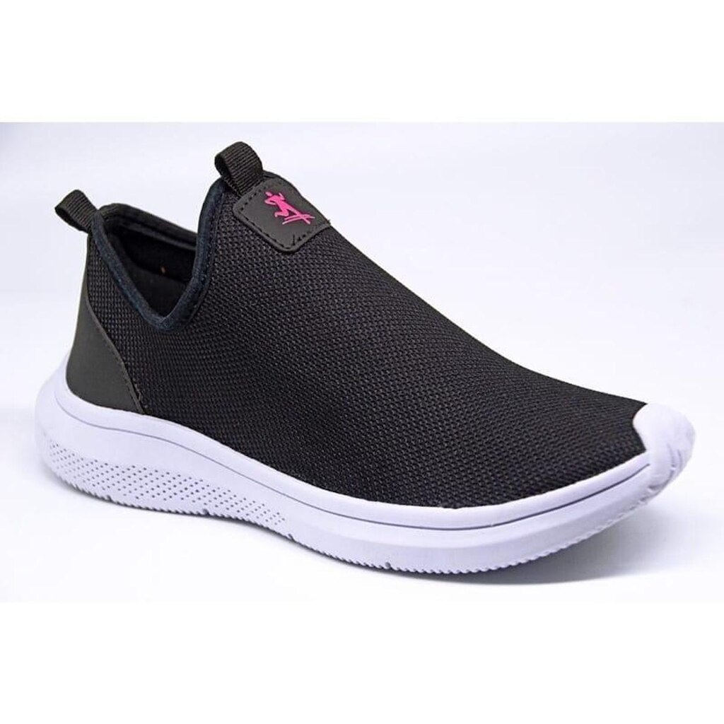 Tenis Feminino Preto para Caminhada Calce Facil Leve e Confortavel - 38