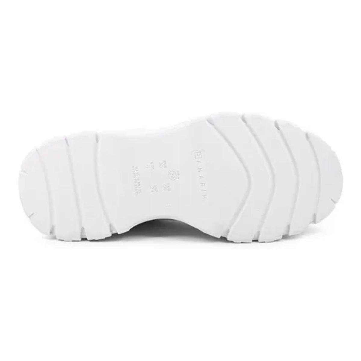 Tênis Feminino Ramarim Chunky Tratorado Buffy Branco+dourado