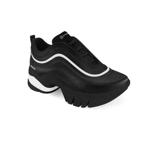Tênis Feminino Ramarim Dad Chunky Sneaker 2180202 Preto - Preto Menor preço em Tênis Feminino Ramarim Dad Chunky Sneaker 2180202 Preto - Preto