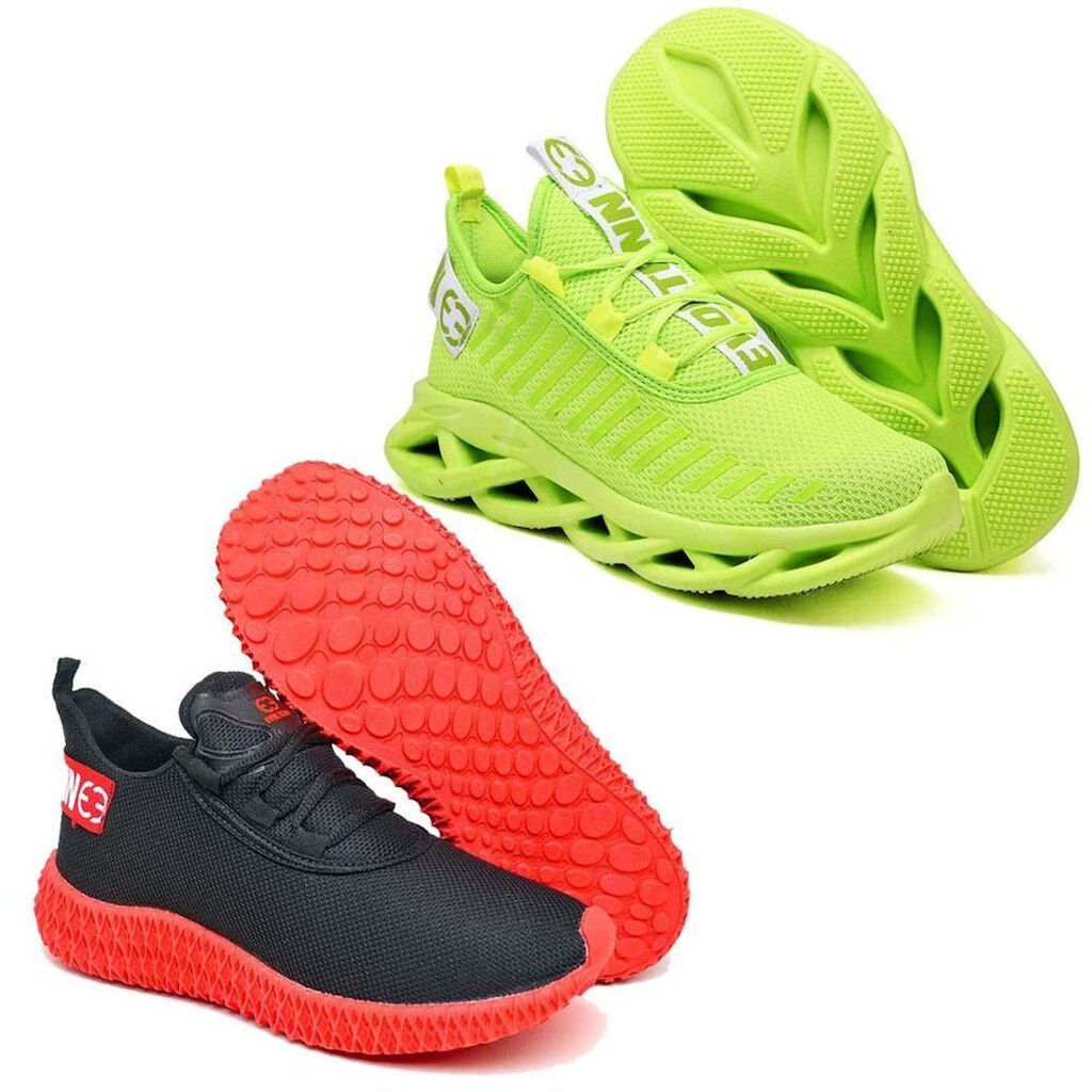 Tênis Feminino Running Esporte Confortável Kit 2 Pares