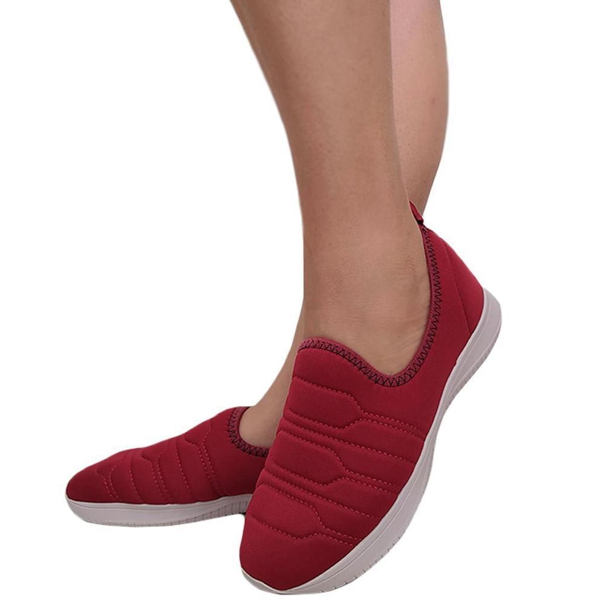 tenis feminino caminhada sem cadarço