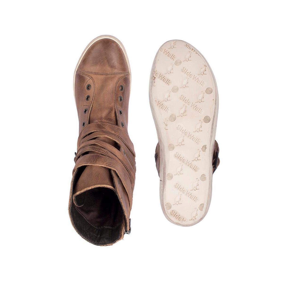 Tênis Feminino SideWalk Cano Alto Graxosa - Café | Netshoes