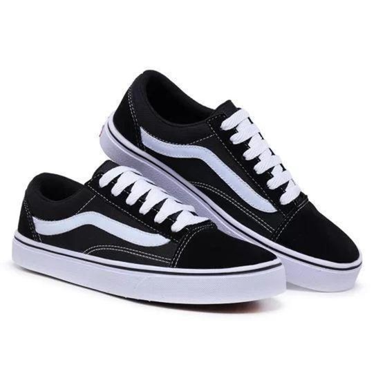 Tênis Feminino Skate Old School Lona Macio - Preto Menor preço em Tênis Feminino Skate Old School Lona Macio - Preto