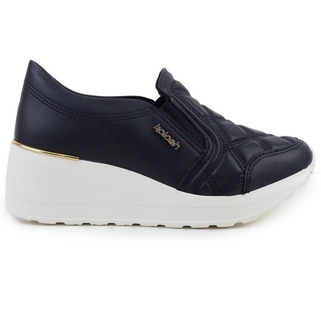 Tênis Feminino Slip On Kolosh Preto - C1419A
