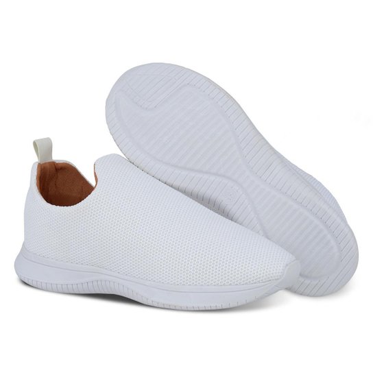 Tenis feminino Slip Sapatenis casual super confortavel - Branco é ruim? Tenis feminino Slip Sapatenis casual super confortavel - Branco é boa?
