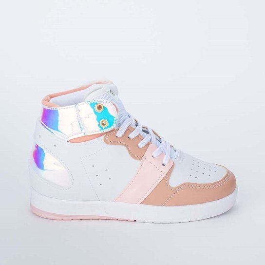 Tênis Feminino Sneaker Kidy Fanfik Urbano Branco - Branco Menor preço em Tênis Feminino Sneaker Kidy Fanfik Urbano Branco - Branco