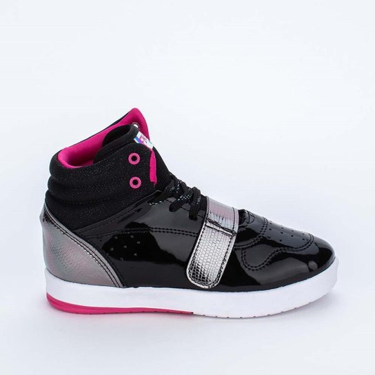 Tênis Feminino Sneaker Kidy Fanfik Urbano Preto e - Preto Menor preço em Tênis Feminino Sneaker Kidy Fanfik Urbano Preto e - Preto