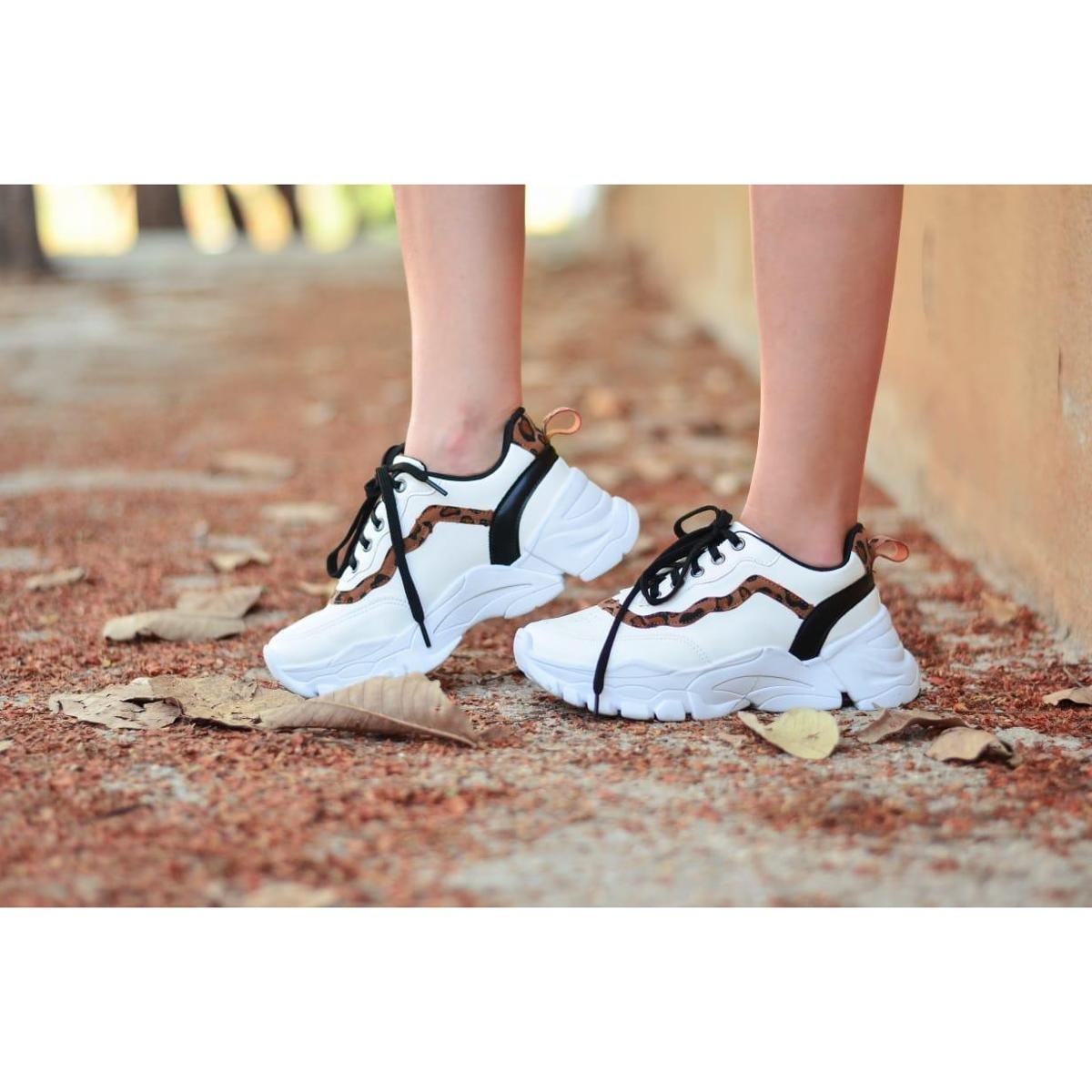 Tenis Feminino Sneaker Plataforma Blogueiras Colors 35 On a