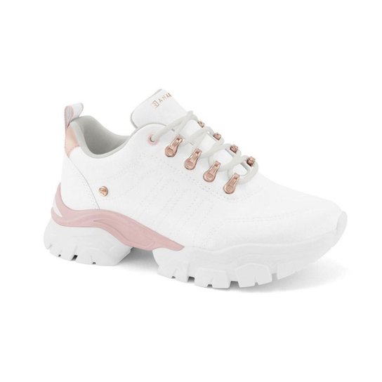 Tênis Feminino Solado Alto Ramarim 2284103 Napa Branco Netshoes