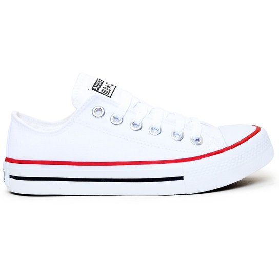 Tenis Feminino Star Branco Ct Core Al Cano Baixo Retro - Branco Menor preço em Tenis Feminino Star Branco Ct Core Al Cano Baixo Retro - Branco