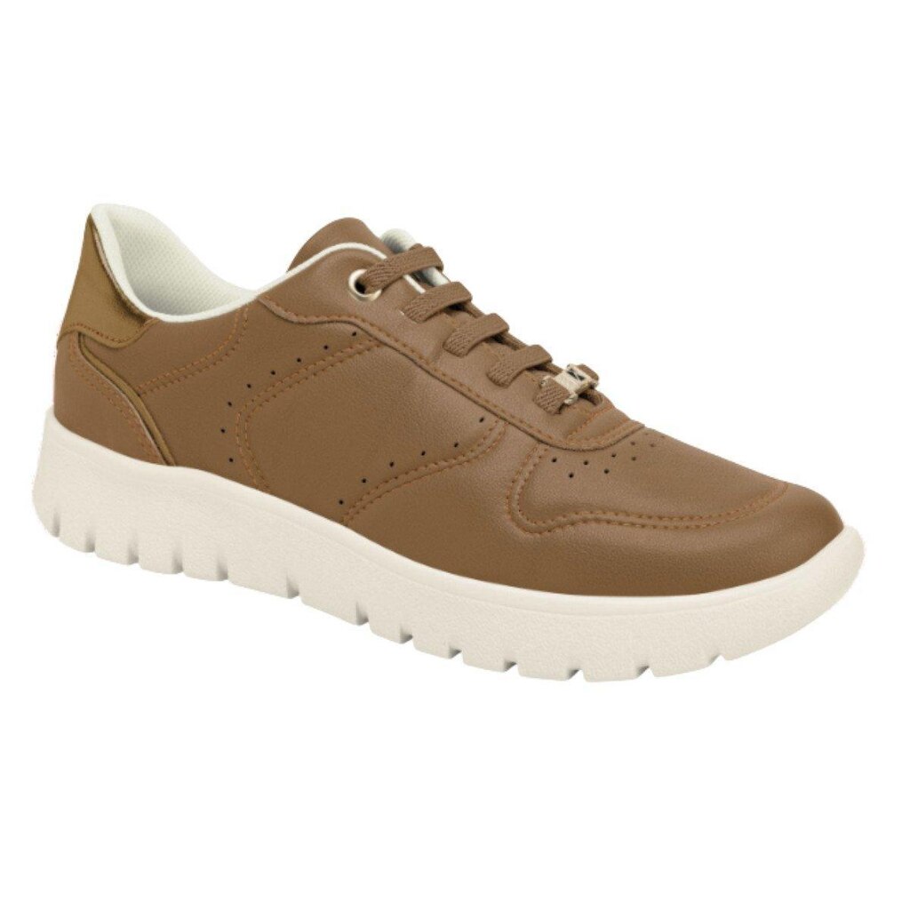 Tênis Feminino Super Conforto Elástico Piccadilly - Marrom