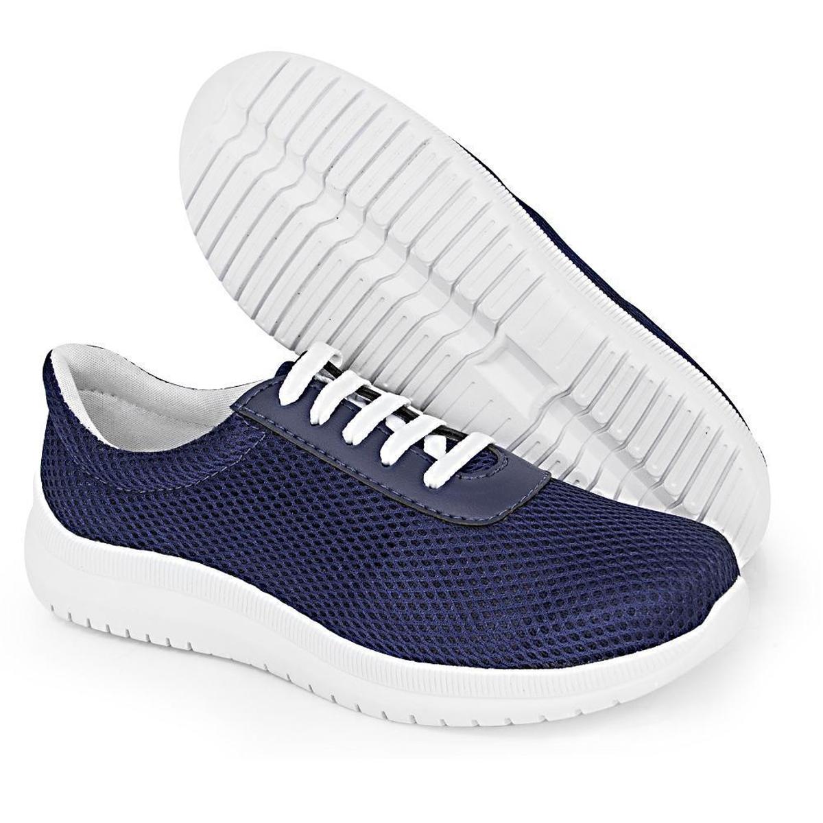 tenis azul marinho feminino casual