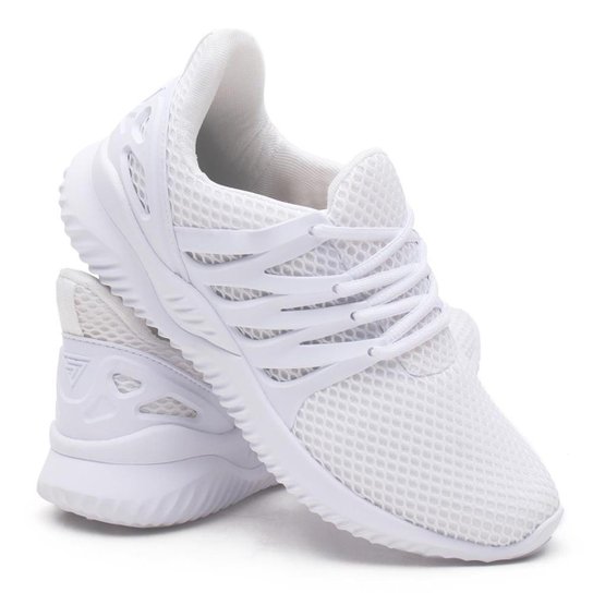 Tênis Feminino Treino Confortável - Branco Menor preço em Tênis Feminino Treino Confortável - Branco