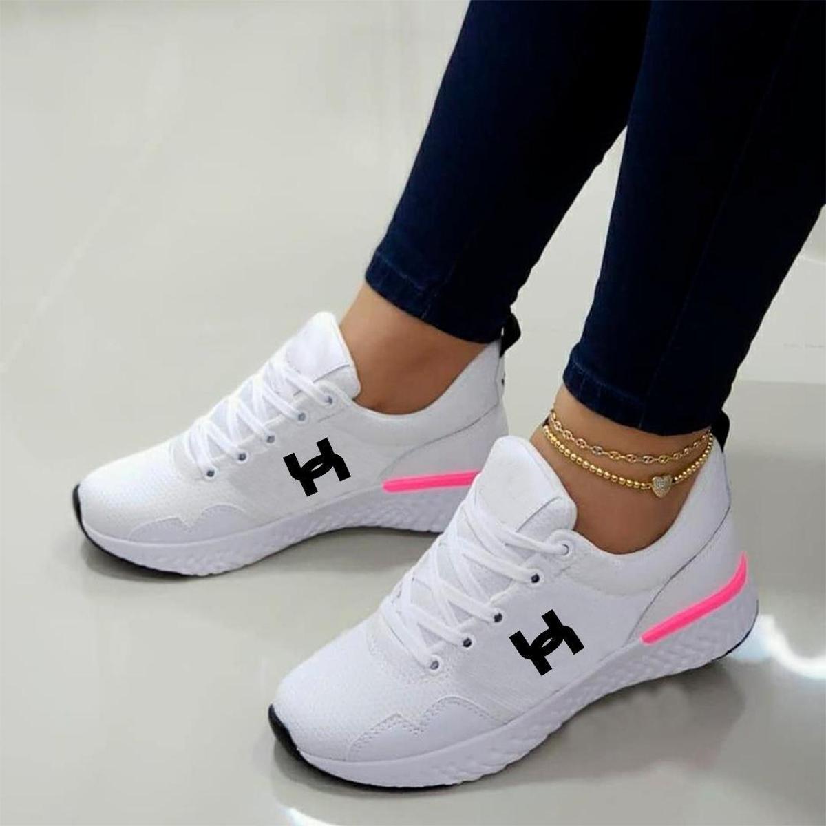 Tênis Feminino Under Bust Corrida Academia Esporte Casual Lançamento ...