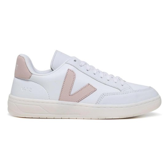 Tênis Feminino Vert-V-12 Couro Extra White Babe Rose Original - Branco Menor preço em Tênis Feminino Vert-V-12 Couro Extra White Babe Rose Original - Branco
