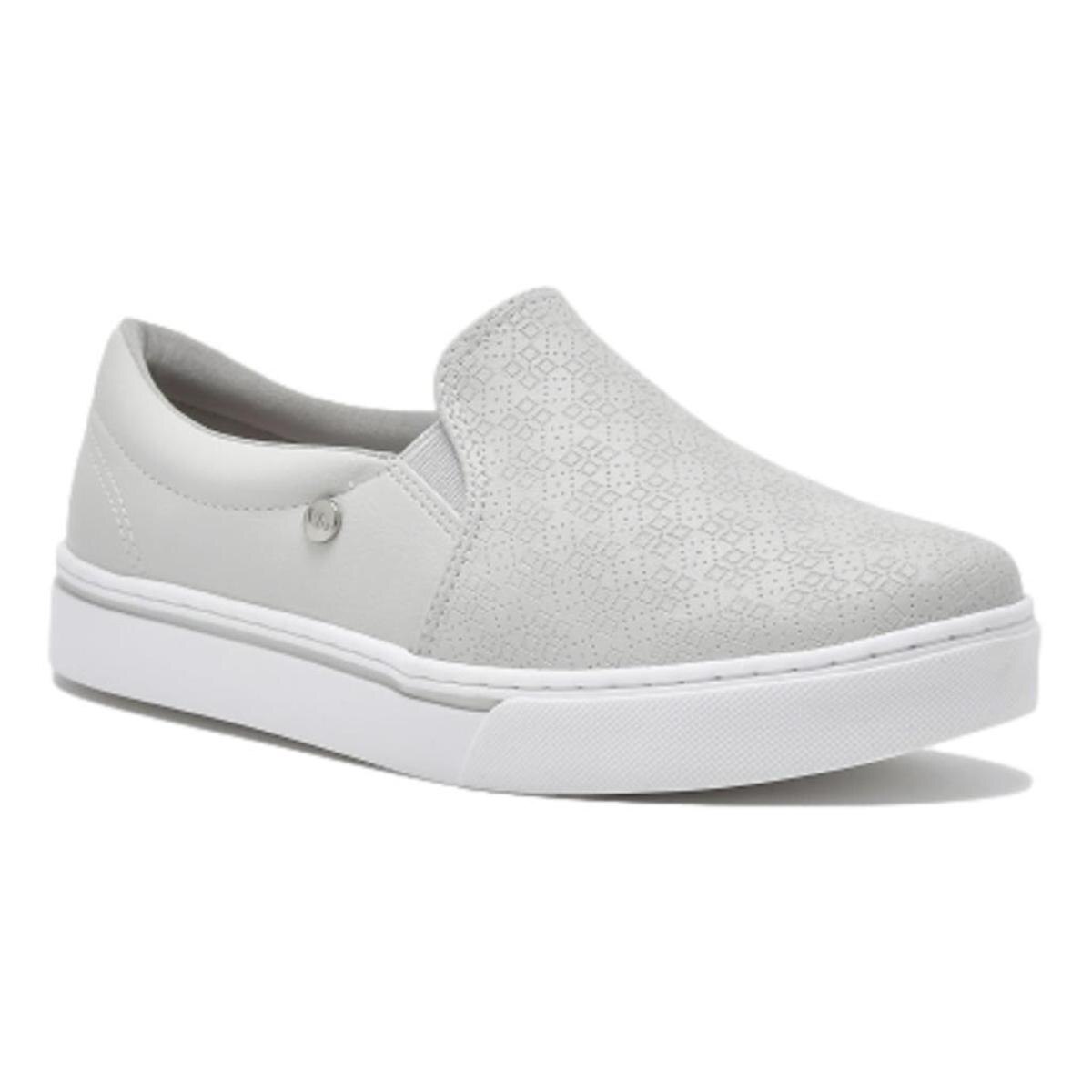 Tênis Feminino Via Marte Slip On Sem Cadarço Flatform - Cinza | Netshoes