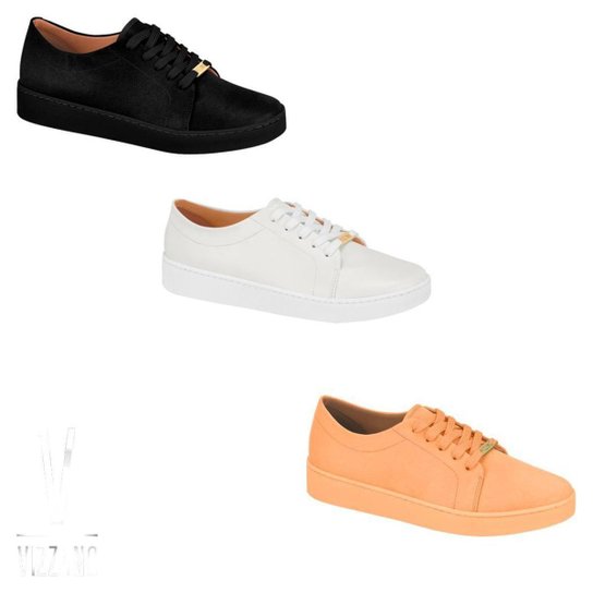 TENIS FEMININO VIZZANO 1214.205 - Salmão Menor preço em TENIS FEMININO VIZZANO 1214.205 - Salmão