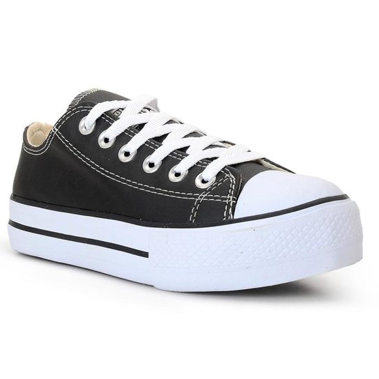 Tênis Feminino White Star Plataforma Cano Baixo Dia a Dia - Preto Menor preço em Tênis Feminino White Star Plataforma Cano Baixo Dia a Dia - Preto