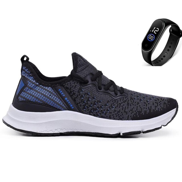 Tênis Feminino/Masculino Para Caminhada Academia Treino Dia a Dia Conforto leve+Relógio