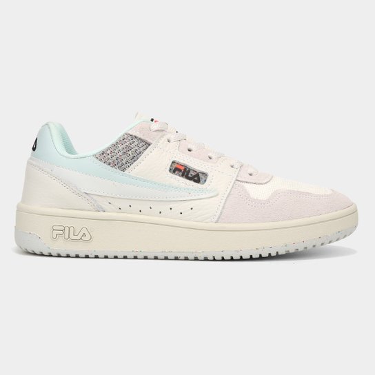 Tênis Fila Arcade Low Green Pack Feminino - Branco+Azul Menor preço em Tênis Fila Arcade Low Green Pack Feminino - Branco+Azul