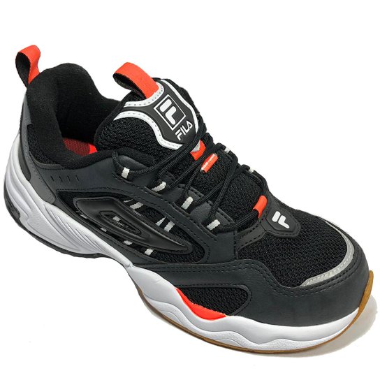Tênis Fila Attrek Footwear Masculino - Preto e Laranja - 44 - Preto e Laranja Menor preço em Tênis Fila Attrek Footwear Masculino - Preto e Laranja - 44 - Preto e Laranja