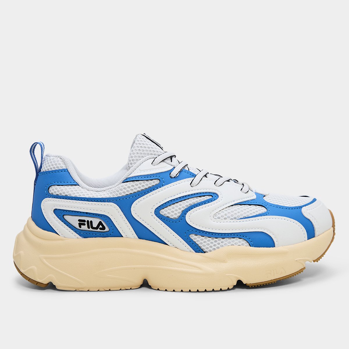 Tênis Fila Buzzard Bold Masculino - Branco+Azul | Netshoes