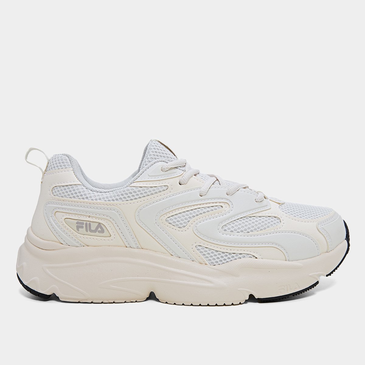 Tênis Fila Buzzard Bold Masculino - Branco+Bege | Netshoes