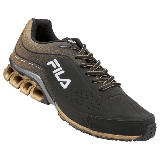 Tênis Fila Cage Python Masculino Preto+Dourado Netshoes
