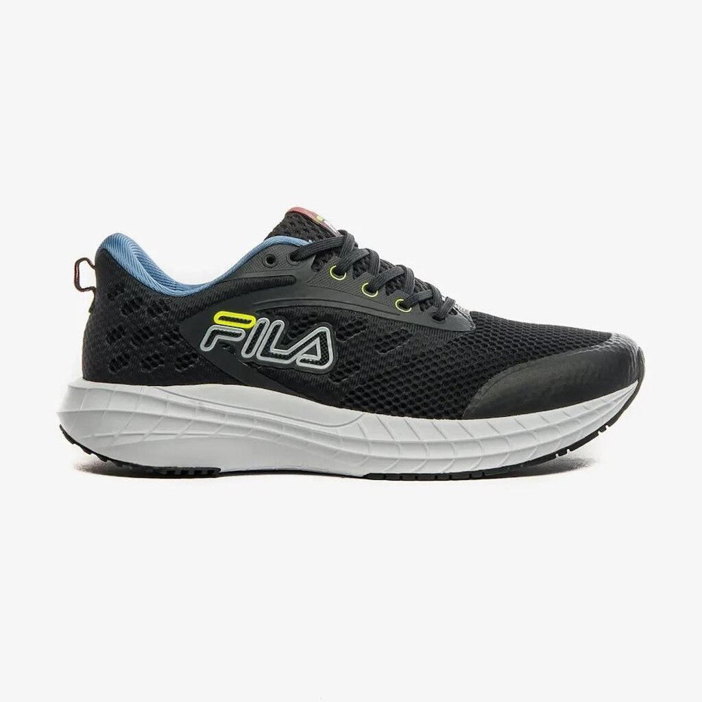 Tênis Fila Compass Feminino - Preto/Blue Limão