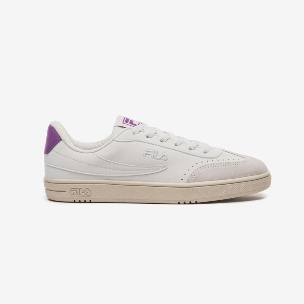Tênis Fila Court 80 Feminino Branco + Roxo