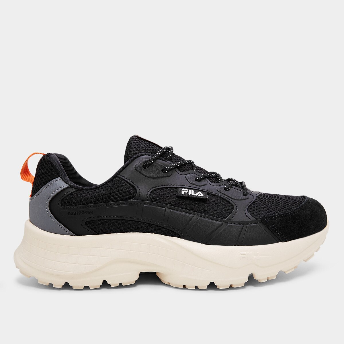 Tênis Fila Destroyer Masculino - Preto+Laranja | Netshoes