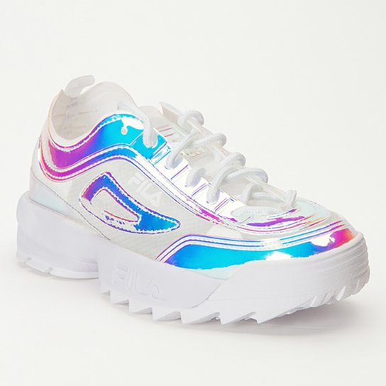 Tênis Fila Disruptor II TI IRI Feminino Azul+Rosa Netshoes