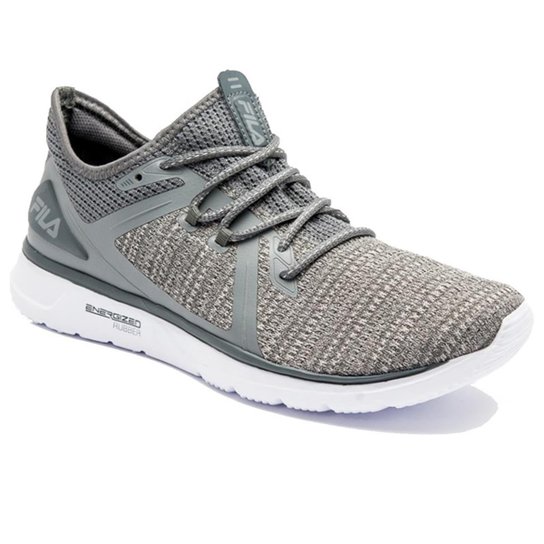Tênis Fila Eternity Masculino - Cinza e Chumbo Menor preço em Tênis Fila Eternity Masculino - Cinza e Chumbo
