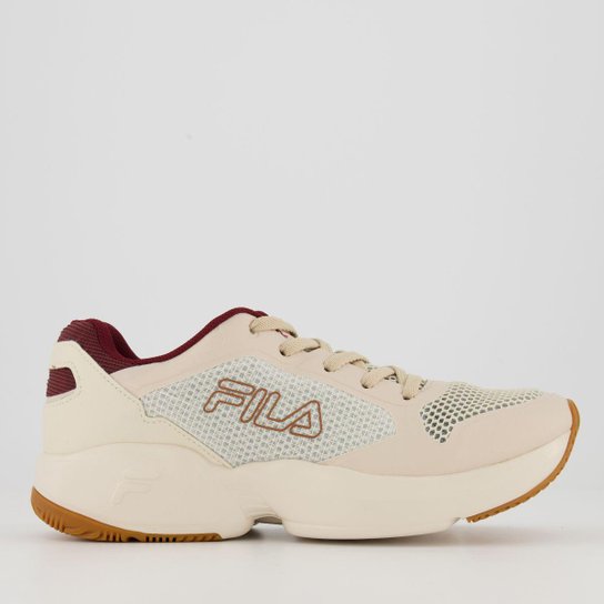 Tênis Fila Extra Jog Bege e - Bege Menor preço em Tênis Fila Extra Jog Bege e - Bege