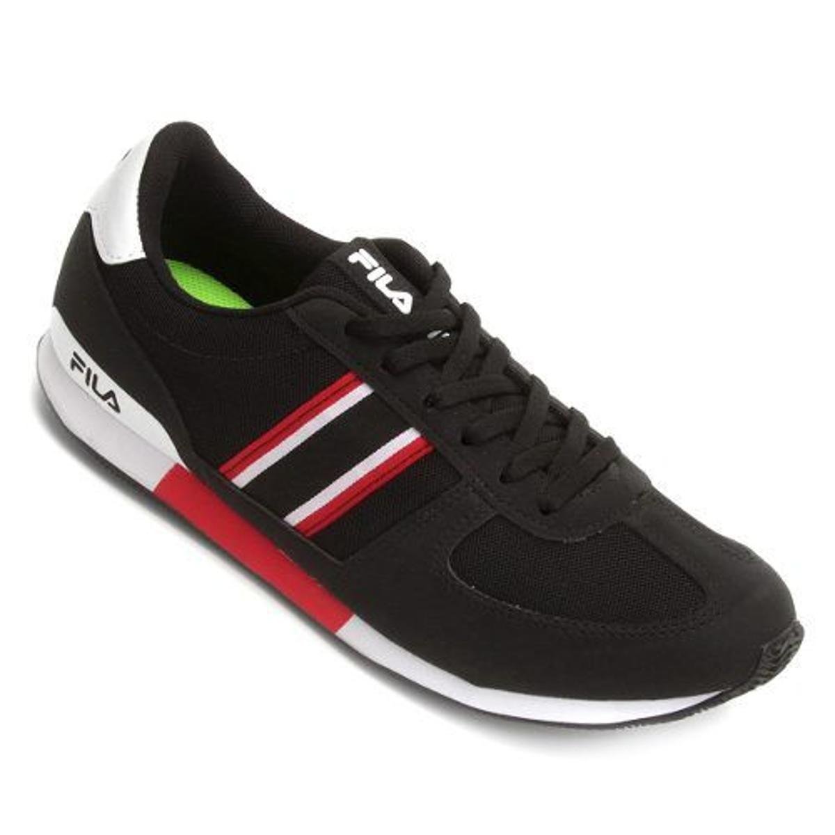 T nis Fila F Retro Sport 2 0 Masculino Preto e Vermelho T nis Fila F Retro Sport 2 0 Masculino Preto e Vermelho
