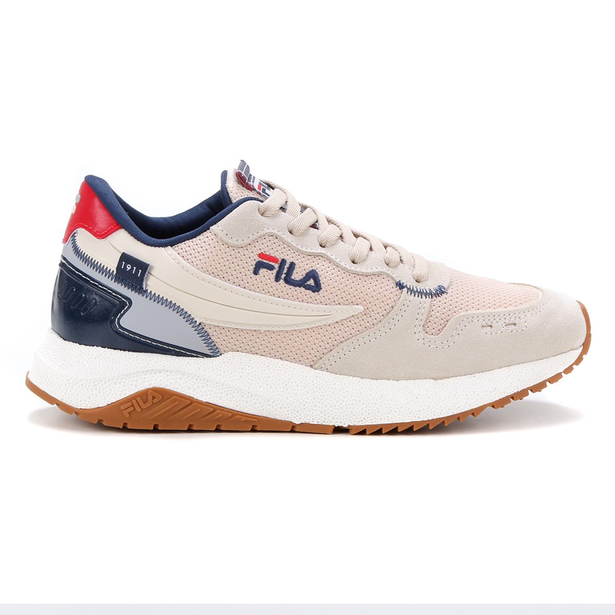 Tênis Fila Float Jogger Masculino - Branco+Vermelho | Netshoes