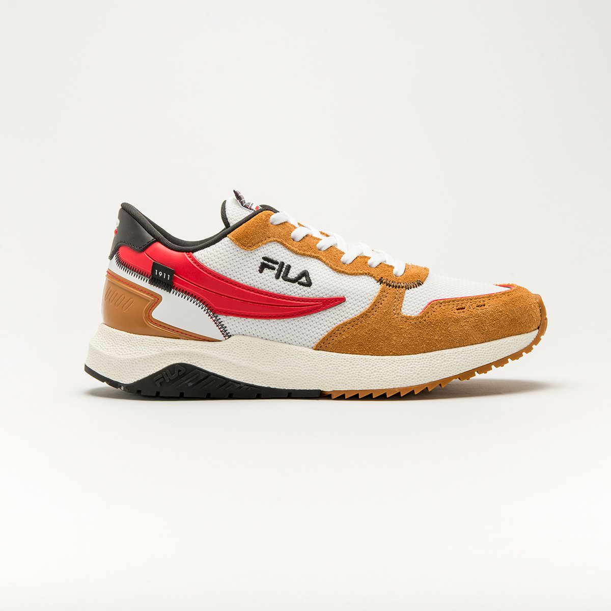 Tênis Fila Float Jogger Masculino - Branco+Vinho | Netshoes