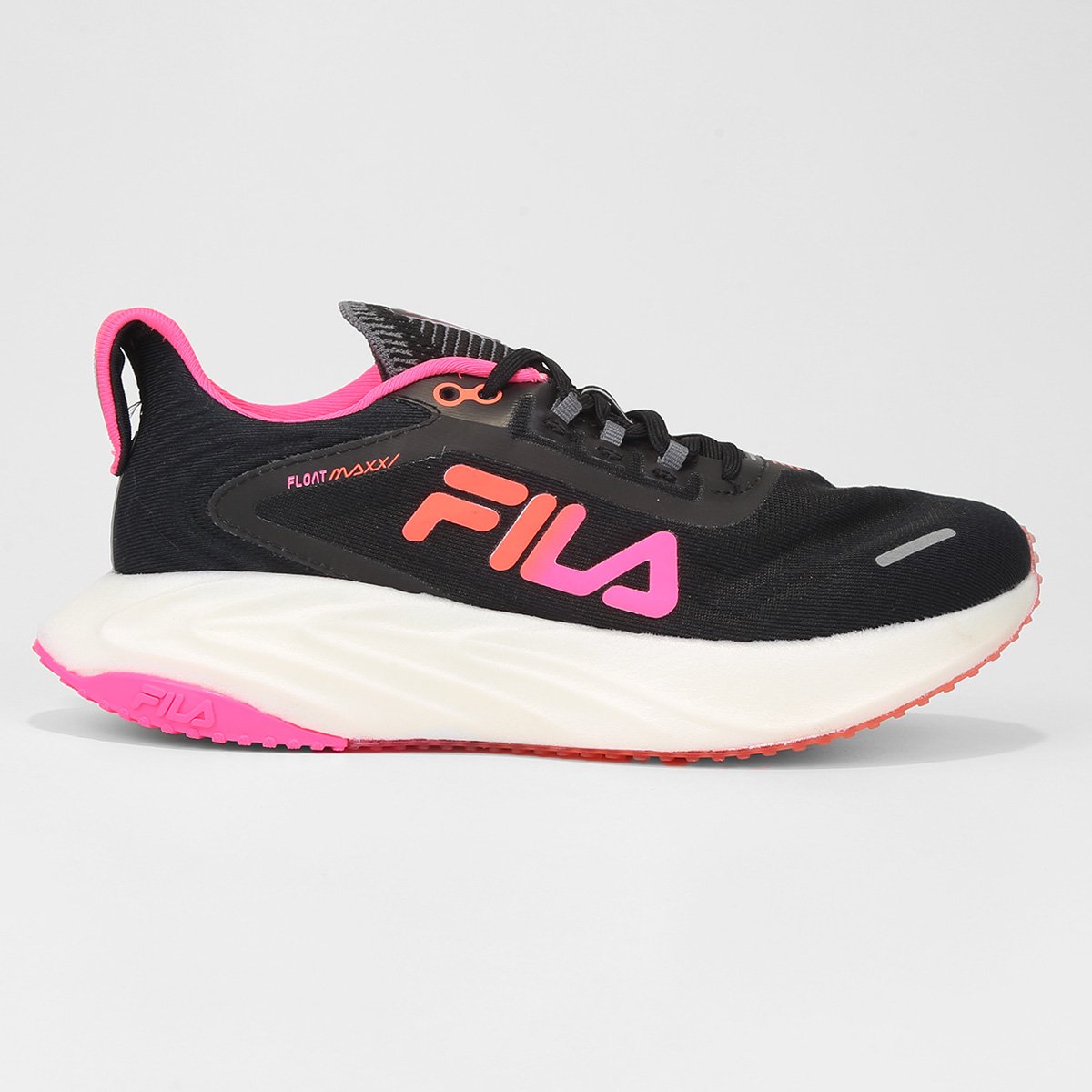 Tênis Fila Float Maxxi Feminino Preto+Rosa Netshoes