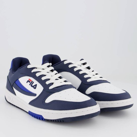 Tênis Fila FX-33 Low Branco e Marinho