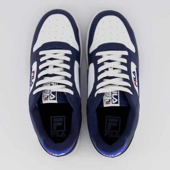 Tênis Fila FX-33 Low Branco e Marinho
