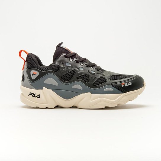 Tênis Fila Jumper Masculino - Preto+Grafite Menor preço em Tênis Fila Jumper Masculino - Preto+Grafite