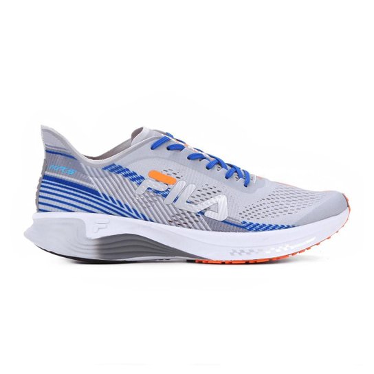 Tênis Fila KR5 / Azul/ Laranja - Cinza Menor preço em Tênis Fila KR5 / Azul/ Laranja - Cinza