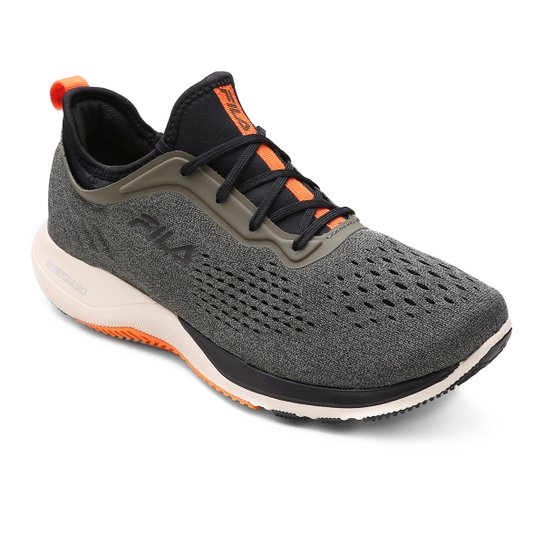 Tênis Fila Lite Scale Masculino - Chumbo+Laranja Menor preço em Tênis Fila Lite Scale Masculino - Chumbo+Laranja