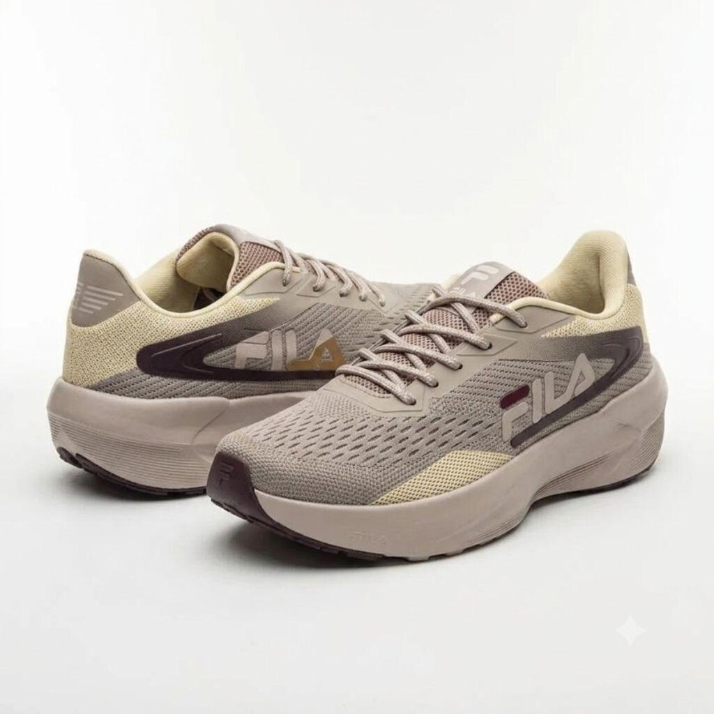 Tenis Fila Outrun Creme e bege Masculino 38