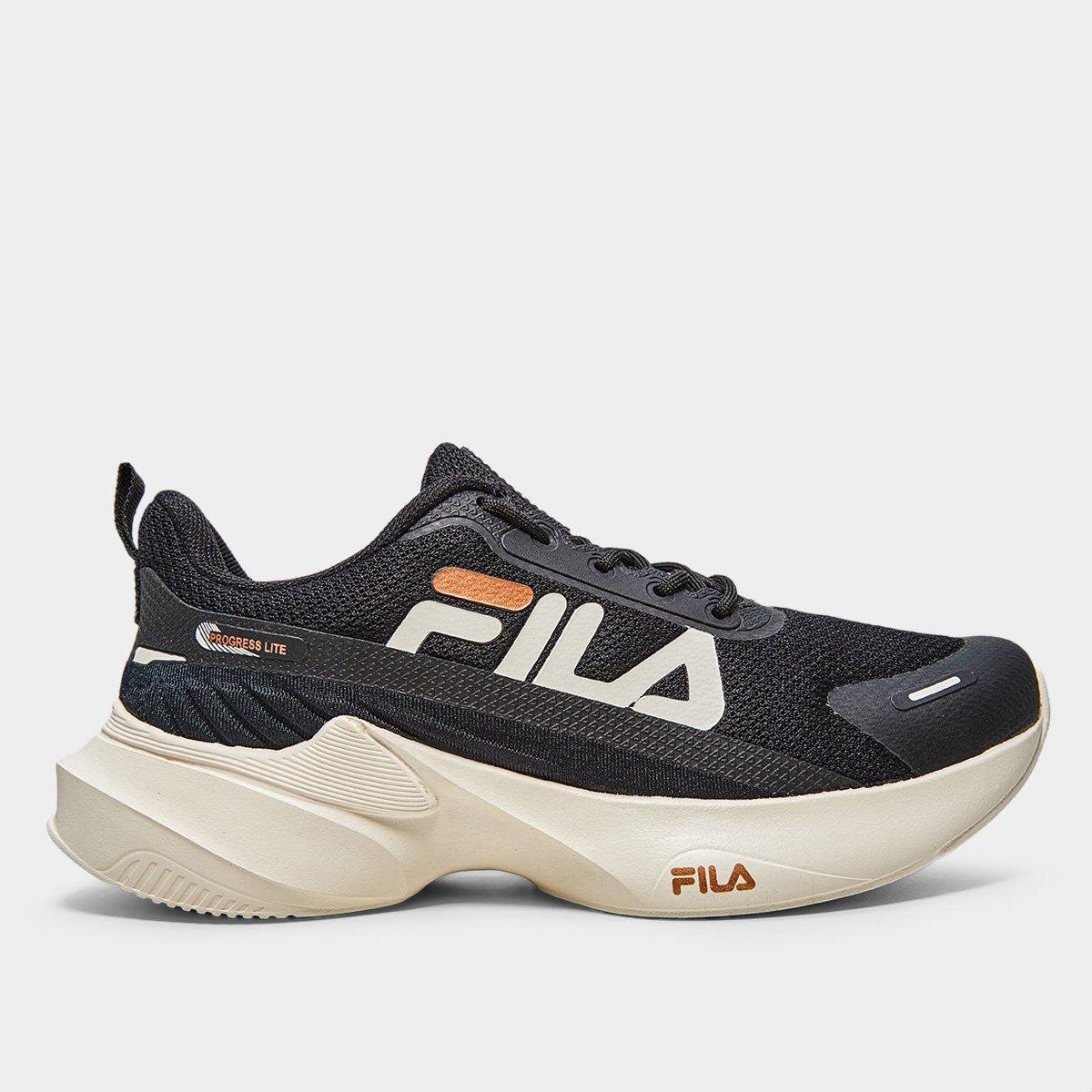 Tênis Fila Progress Lite Feminino Preto+Cobre Netshoes