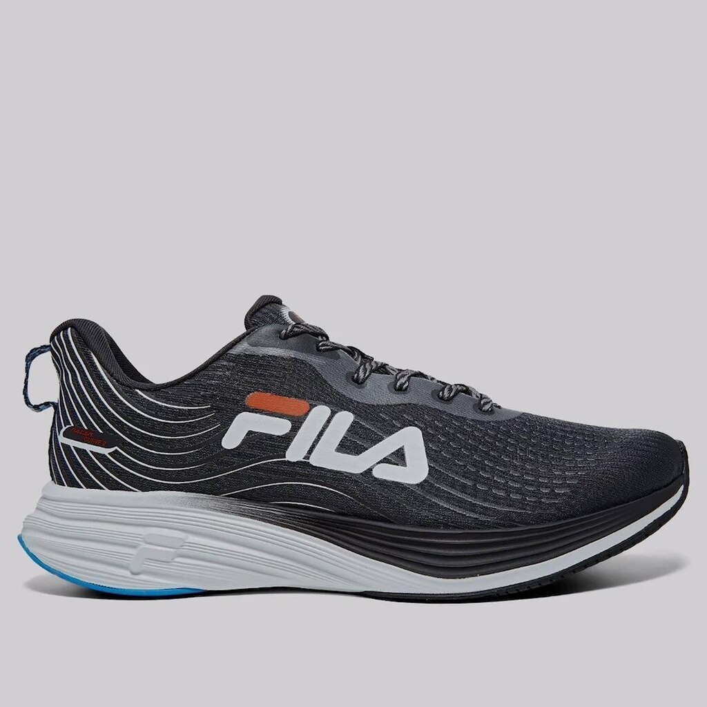 Tênis Fila Racer Curve 2 Preto e Laranja