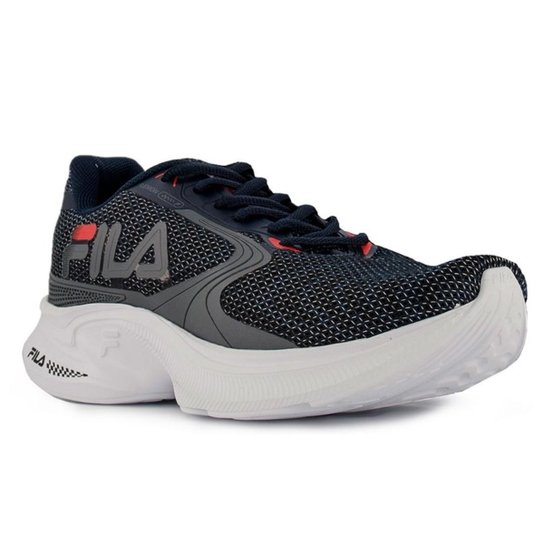 Tênis Fila Racer Flexion Masculino - Marinho+Cinza Menor preço em Tênis Fila Racer Flexion Masculino - Marinho+Cinza