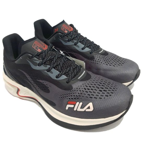 Tênis Fila Racer Silva Masculino Grafite - Cinza Menor preço em Tênis Fila Racer Silva Masculino Grafite - Cinza