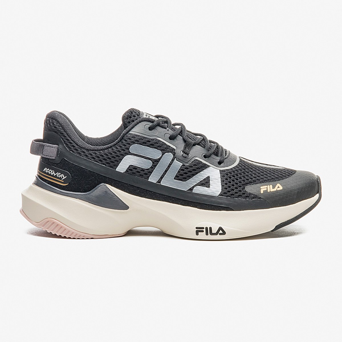 Tênis Fila Recovery Feminino Preto Fosco Netshoes